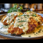 Crispy Parmesan Chicken with Dreamy Garlic Sauce Recipe