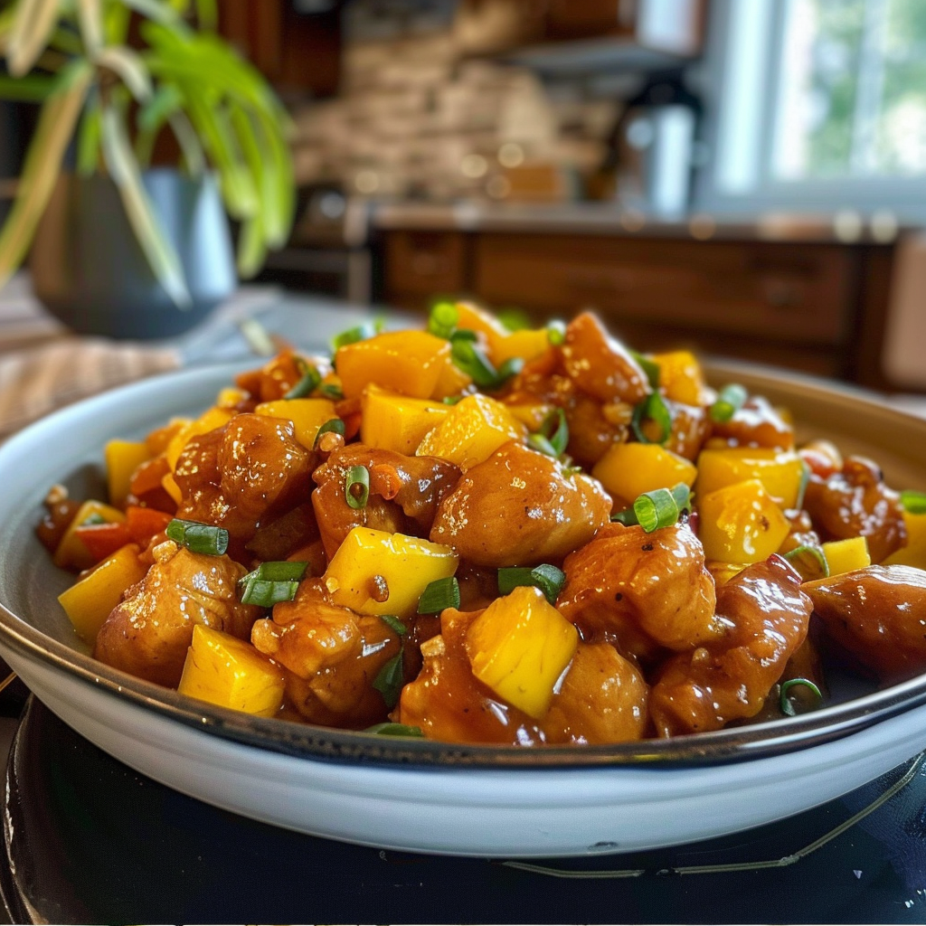 Irresistible Chinese Style Mango Chicken Stir Fry Recipe