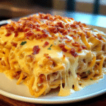 Spicy Southern Cheesy Chicken Spaghetti Casserole Delight