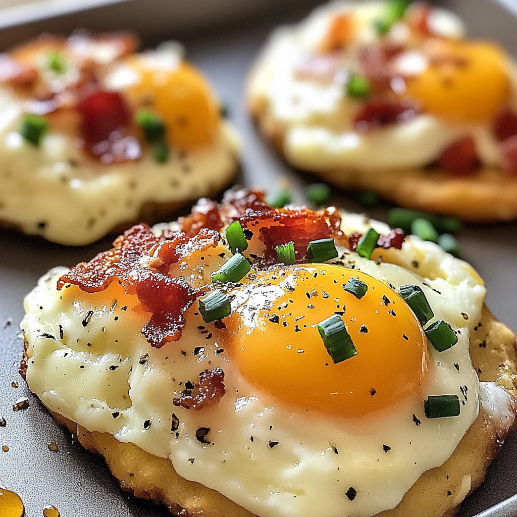 Irresistible Bacon Parmesan Chive Egg Clouds Recipe