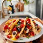 Delicious Pancake Tacos with Fruits for a Fun Breakfast